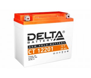 Аккумулятор 12В/20Ач (DELTA CT 12201, AGM)