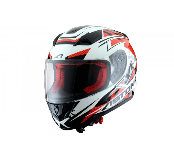 Шлем ASTON GT600K Boyster, белый / красный