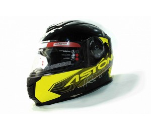 Шлем ASTON RT1200, черный / желтый